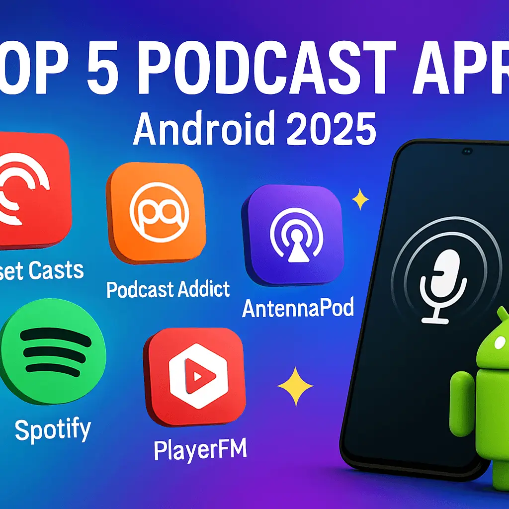 5 Best Podcast Apps for Android in 2025