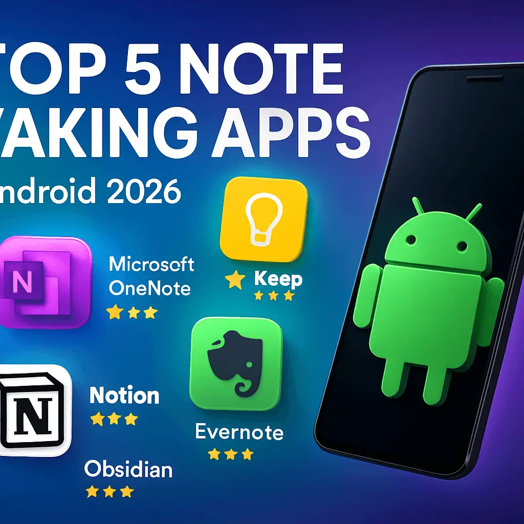 5 Best Note Taking Apps for Android in 2026